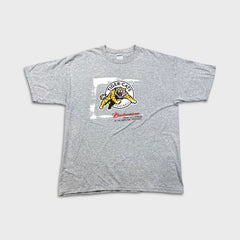 Vintage Y2K Hamilton Tiger Cats CFL Football T Shirt Mens XL Gray Budweiser Sports Tee