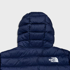 The North Face Jacket Mens Medium Blue Puffer Down 700 Full Zip Outdoor Coat