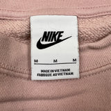 Nike Sportswear Sweatshirt Womens Medium Pink Swoosh Pullover Crewneck