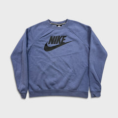 Nike Sportswear Sweatshirt Mens Medium Purple Swoosh Pullover Crewneck