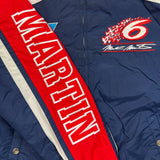 Vintage 90s Chase Authentics Mark Martin NASCAR Jacket Mens Large Blue Valvoline Racing Bomber