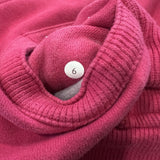 Lululemon Scuba Hoodie Womens Size 6 Pink Full Zip Sports Hooded Sweater