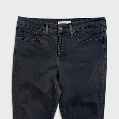 Levi's 312 Jeans Womens 32x29 Black Shaping Slim Dark Wash Stretch Denim Pants