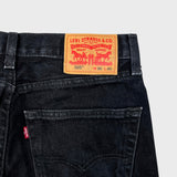 Levi's 505 Jeans Mens 30x30 Black Regular Fit Straight Leg Dark Wash Denim Pants