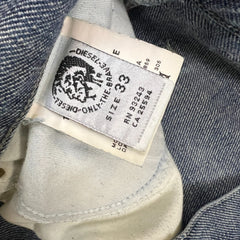 Diesel Service Spa Jeans Mens 33x32 Blue Medium Wash Straight Leg Denim Pants