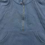 Lululemon Scuba Oversized 1/2 Zip Hoodie Womens XS Blue Hooded Sweater