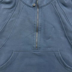Lululemon Scuba Oversized 1/2 Zip Hoodie Womens XS Blue Hooded Sweater