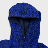 Lululemon Scuba Hoodie Womens XS Blue AOP Full Zip Sports Hooded Sweater