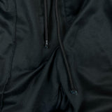Kappa Track Pants Mens Medium Black Side Tape Athletic Taper Leg Gym Jogger