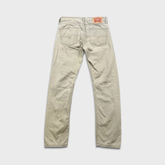 Levi's 510 Skinny Fit Jeans Mens 31x30 Beige Mid Rise Tapered Leg Khaki