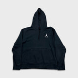 Nike Air Jordan Hoodie Mens Medium Black Jumpman Pullover Hooded Sweater