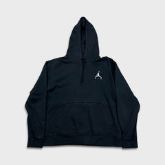 Nike Air Jordan Hoodie Mens Medium Black Jumpman Pullover Hooded Sweater