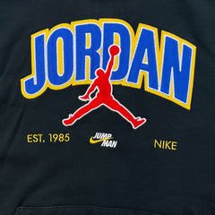 Nike Air Jordan Brand Hoodie Mens Medium Black Jumpman Pullover Hooded Sweater