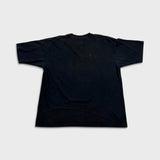 Vintage 90s Blank T Shirt Mens XL Black Faded Heavyweight Boxy Short Sleeve Tee