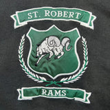 Vintage 90s Russell Athletic St Robert Rams Sweatshirt Men XL Black USA Pullover