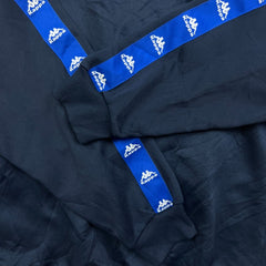 Vintage Y2K Kappa Sweatshirt Mens Medium Blue Japan University 1/4 Zip Tracksuit Top