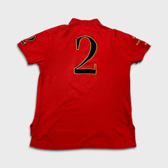 Vintage 90s Polo Ralph Lauren Shirt Mens Large Red Blackwatch Pony Polo Team