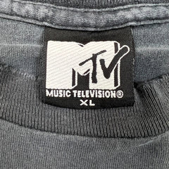 Vintage 1991 MTV Headbangers Ball T Shirt Mens XL Black Single Stitched USA Distressed Tee