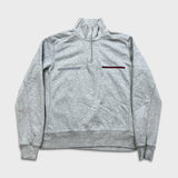 Tommy Hilfiger Sweatshirt Mens XS Gray 1/4 Zip Tommy Flag Pullover