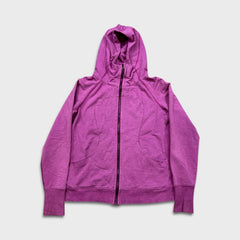 Lululemon Scuba Hoodie Womens Size 12 Purple Light Cotton Full Zip Sports Hooded Sweater