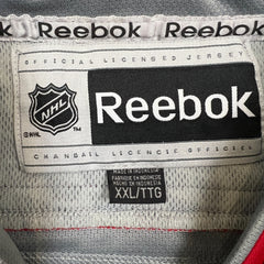 Reebok Chicago Blackhawks Duncan Keith Jersey Mens 2XL Grey Alternate NHL Fight Strap