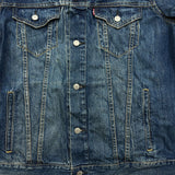 Levi's Type III Denim Jacket Mens XL Blue Medium Wash Western Trucker