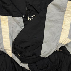 Vintage 90s Starter Pro Line Oakland Raiders Jacket Mens XL Black NFL Football 1/4 Zip Pullover