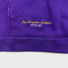 Vintage Y2K Reebok Los Angeles Lakers Hoodie Mens Large Purple NBA Hardwood Classics