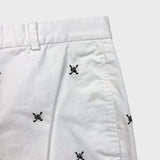 Lauren Active Ralph Lauren Shorts Womens Size 4 White Embroidered Golf Khakis