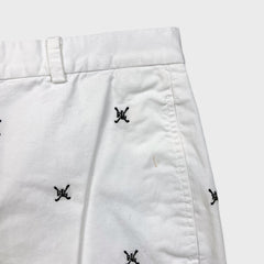 Lauren Active Ralph Lauren Shorts Womens Size 4 White Embroidered Golf Khakis