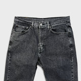 Levi's 505 Jeans Mens 32x26 Black Regular Fit Straight Leg Dark Wash Denim Pants