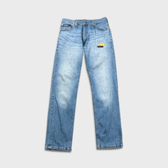 Levi's 551 Z Jeans Mens 30x32 Blue Straight Fit Light Wash Embroidered Logo Denim Pants