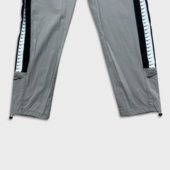 Nike Sportswear Track Pants Mens 2XL Gray Swoosh Side Tape Standard Fit Athletic