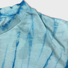 2022 Rick and Morty T Shirt Mens Medium Blue Tie-Dye Cartoon Graphic Tee