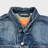 Levi's Type III Denim Jacket Mens XL Blue Medium Wash Western Trucker