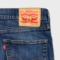 Levi's 511 Jeans Mens 36x32 Blue Slim Fit Mid Rise Medium Wash Denim Pants
