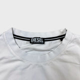 Diesel T Shirt Mens Medium White Grunge Short Sleeve Graphic Tee