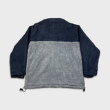 Nautica Jacket Mens Large Blue Reversible Fleece Full Zip Heavy Coat Outdoor