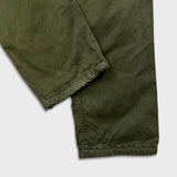 G-Star Raw 3301 Pants Mens 34x33 Green Regular Taper Leg Cuff Cargo Trouser