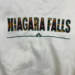 Vintage 90s Niagara Falls Sweatshirt Mens Large White Canada Pullover Crewneck