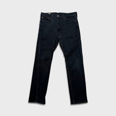Levi's 510 Skinny Jeans Mens 32x28 Black Dark Wash Stretch Mid Rise Tapered Leg Denim Pants