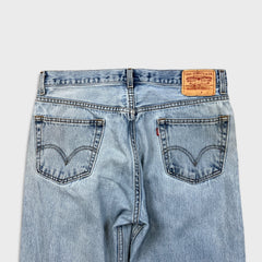 Vintage Y2K Levi's 505 Jeans Mens 36x30 Blue Regular Fit Straight Leg Light Wash Denim Pants