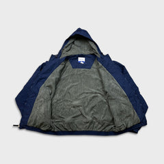Vintage 90s Reebok Jacket Mens XL Blue Full Zip Outdoor Hooded Coat