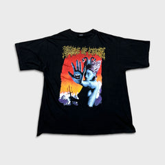 Vintage 2000 Cradle of The Filth Shirt Mens XL Black Speak To The Hand Band Tee