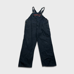 Dickies Overalls Mens Size 2XL Blue Bib Dark Wash Hammer Loop Workwear Denim