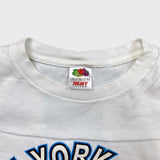 Vintage Y2K New York City Manhattan T Shirt Mens Medium White Graphic Tee