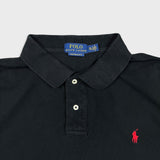 Polo Ralph Lauren Shirt Mens 2XL Black Pony Slim Fit Casual Preppy Short Sleeve