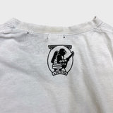 AAPE By A Bathing Ape T Shirt Mens Large White Distressed Monogram Moon Face Tee