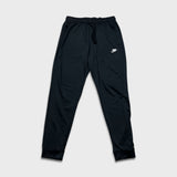 Nike Sportswear Track Pants Mens Large Black Swoosh Taper Leg Athletic Jogger