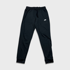 Nike Sportswear Track Pants Mens Large Black Swoosh Taper Leg Athletic Jogger